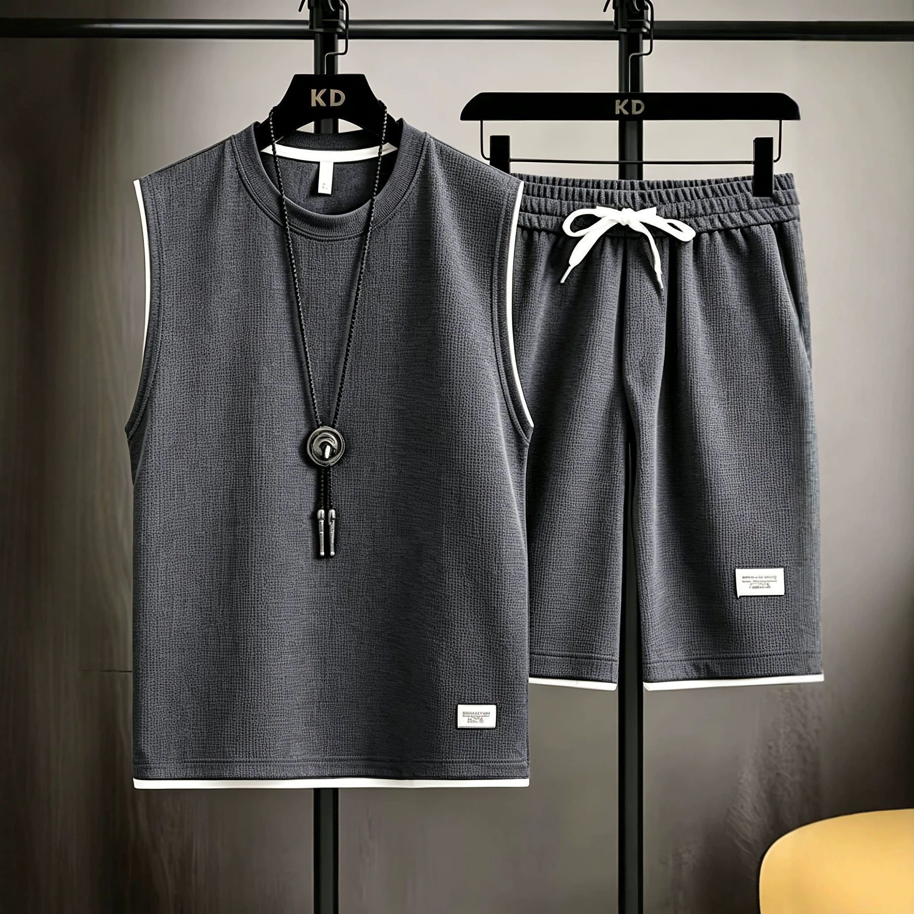 Mens Fashion Summer - Zomer heren vest sets hoge kwaliteit