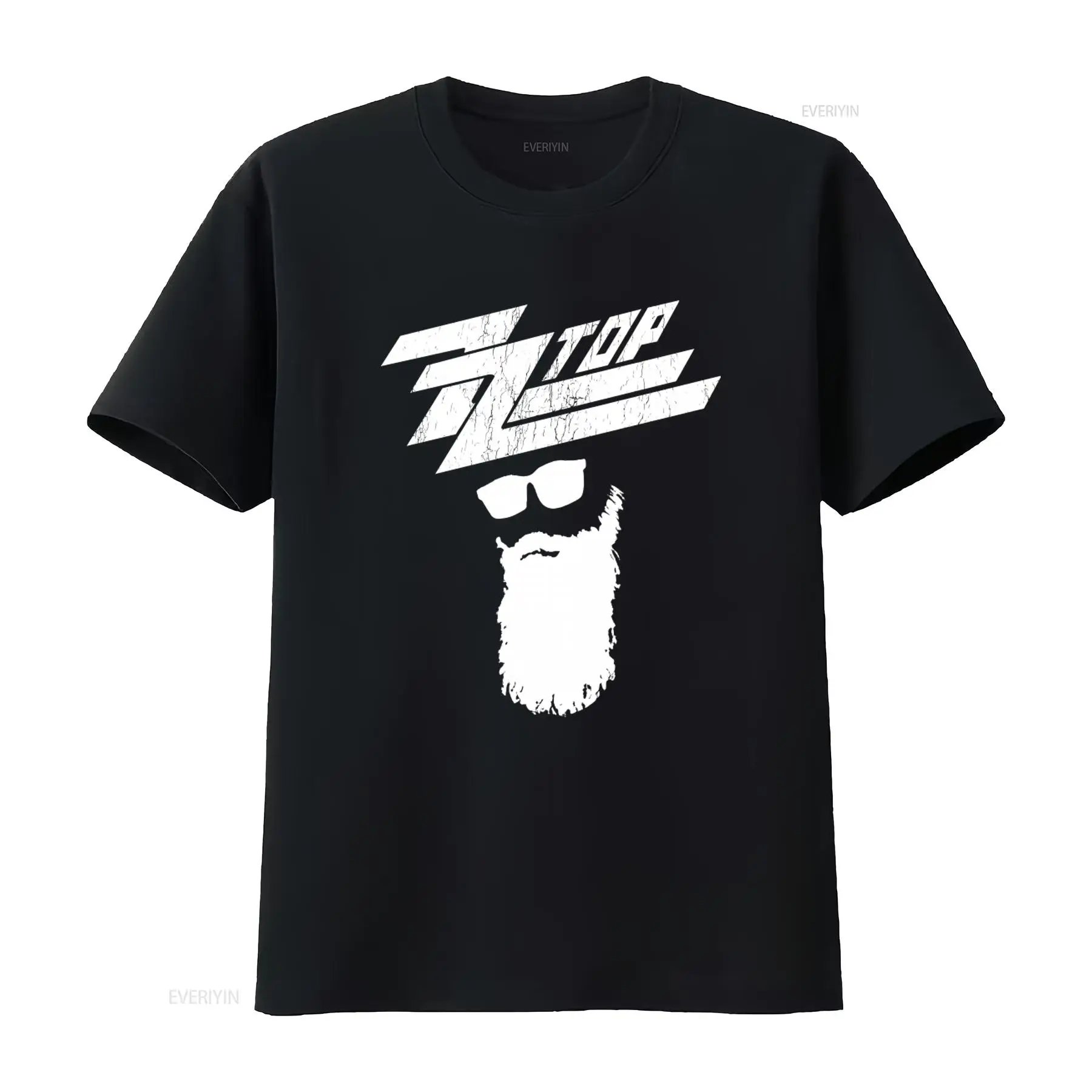 Xl Men'S Fashion - ZZ TOP Rockband Muziek Zwart T-Shirt