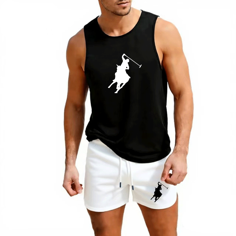 Mens Fashion Summer - Europese Heren Zomer Vest en Shorts