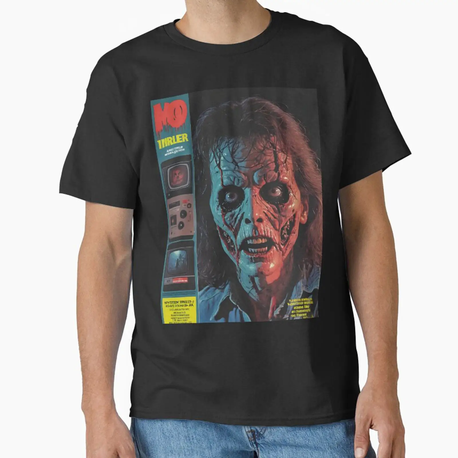 Mens Fashion Magazines - Horror tv magazine Klassiek T-shirt vintage