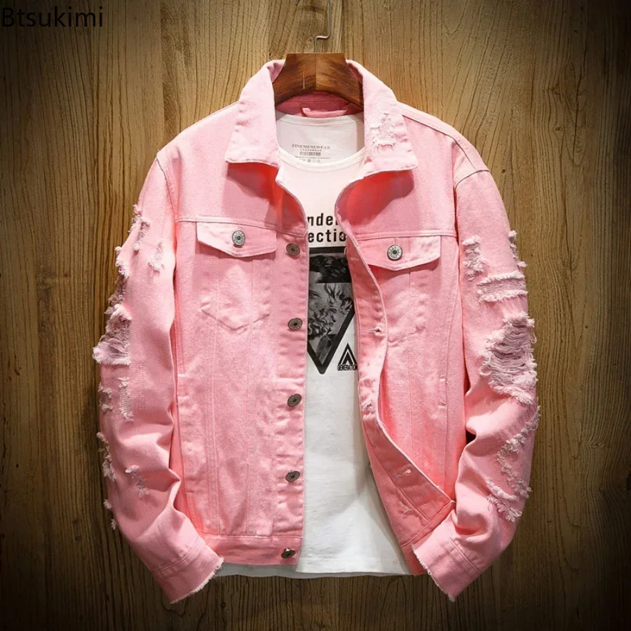 Mens Fashion Denim Jacket - Nieuwe 2026 Herenmode Jeansjas Effen Lente
