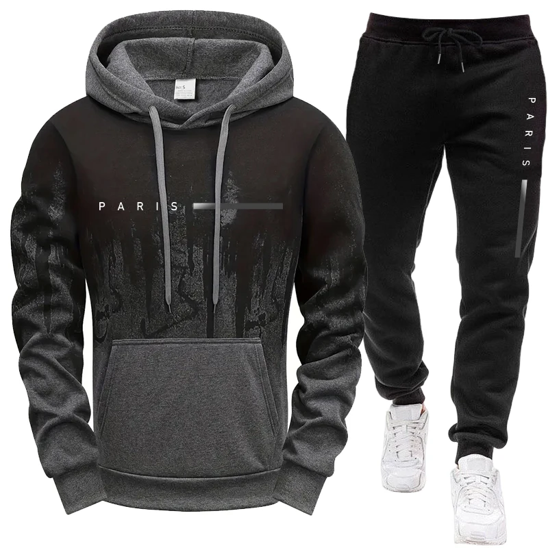 Men'S Fashion Hoodies - Herenset/Hoodie/Broek Paris Nieuw in Casual Hoodie