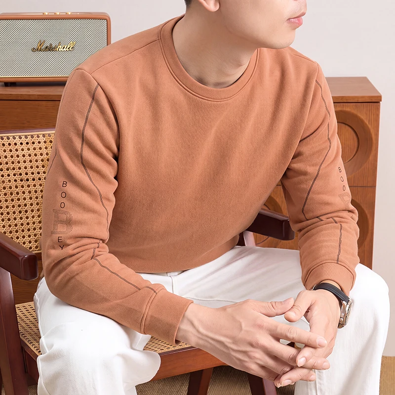 Mens Fashion Summer - Dagelijks herensweatshirt met ronde hals, lange