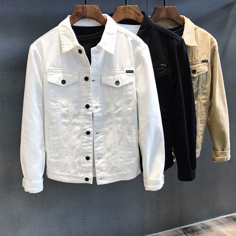 Mens Fashion Denim Jacket - Lente Herfst Heren Denim Jas Single