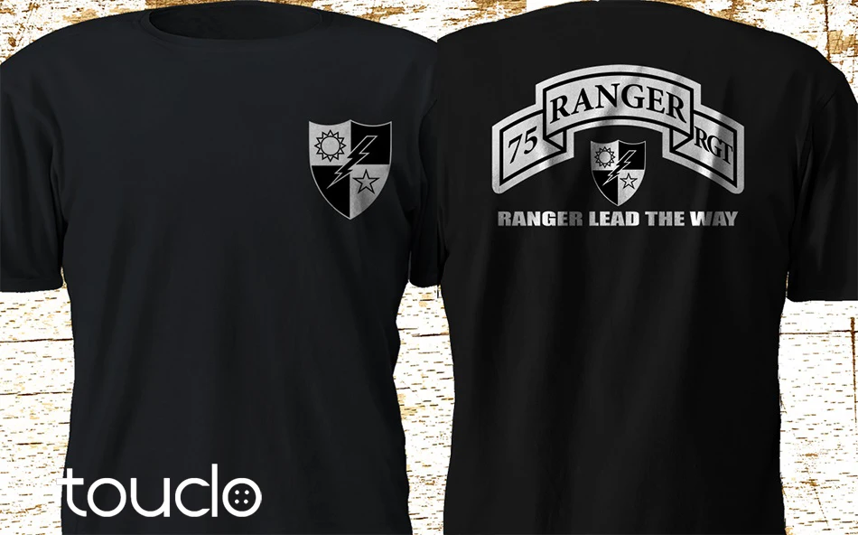 Military Shirt Men - Nieuw 75th Ranger Regiment Army Rangers