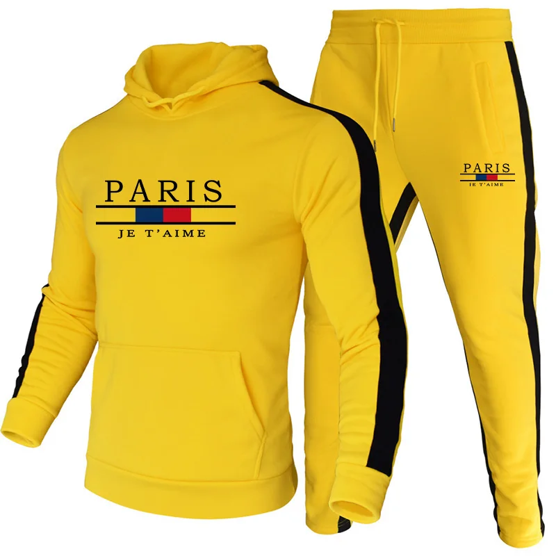 Men'S Fashion Hoodies - Heren trainingspak met print, casual sweatshirts,