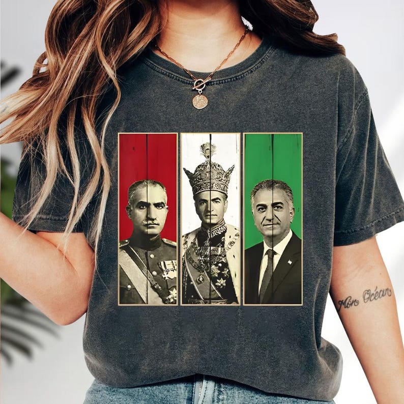 Men'S Fashion History - Mohammad Reza Pahlavi portretshirt, Shah Of