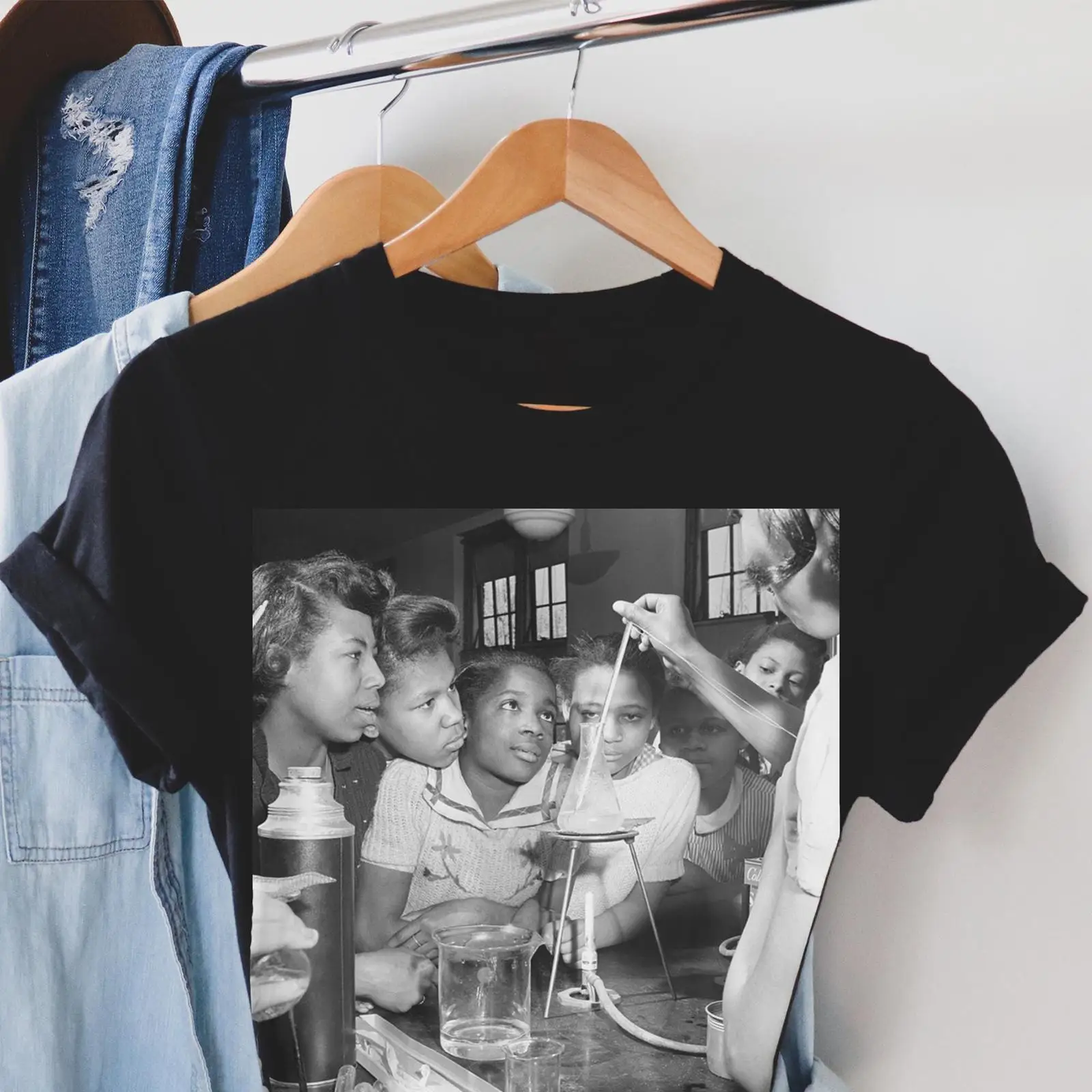 Men'S Fashion History - Zwarte meisjes in de wetenschapsklas T-shirt