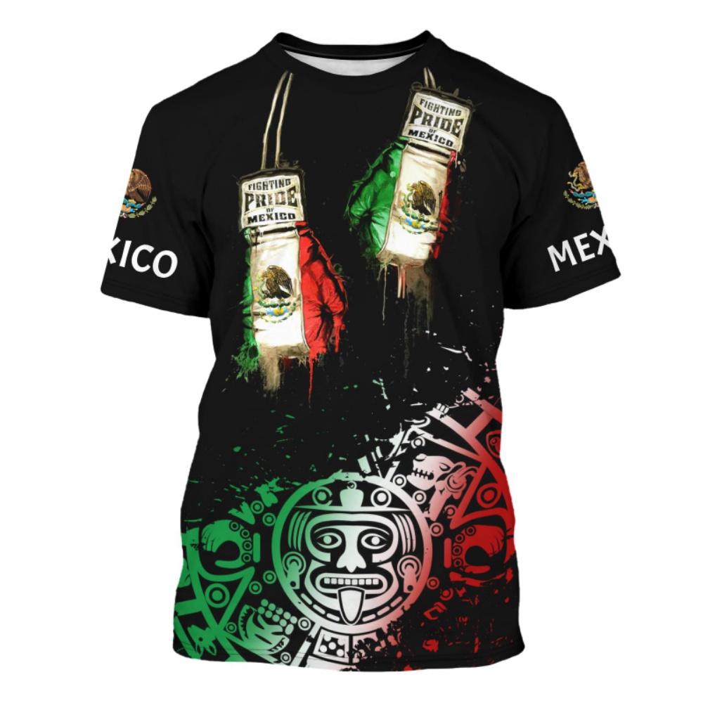 Mens Fashion Mexico - Motorfiets 3d Gedrukt Mannen T-shirt Mode
