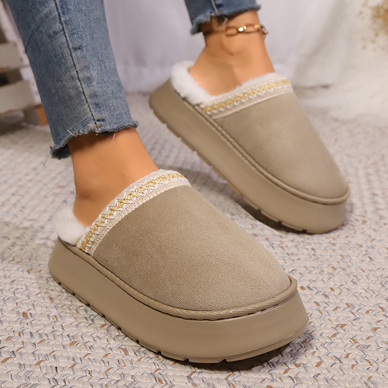 Men'S Fashion Houses - Thuis Slipper Vrouwen Winter Warm Fuzzy