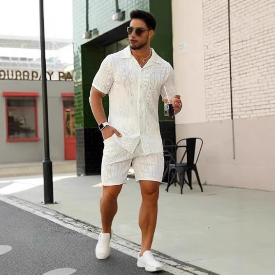 2-delige herenoutfits met kort - Mens Fashion Style recensie en prijs