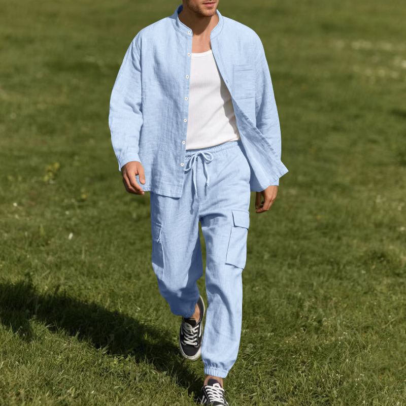 Heren linnen ademende tweedeli - Linen Shirt Summer recensie en prijs
