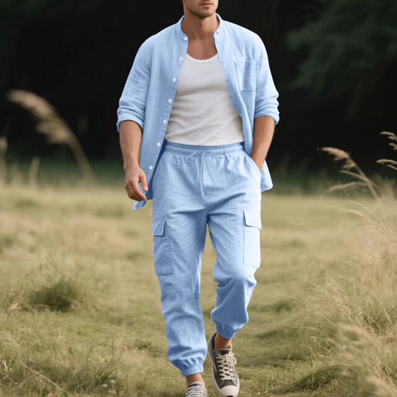 Heren linnen ademende tweedeli - Linen Shirt Summer recensie en prijs