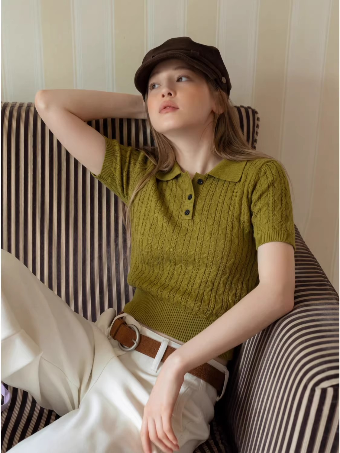 Mode Casual Stijl Twist Kabelg - Polo Shirt Slim recensie en prijs