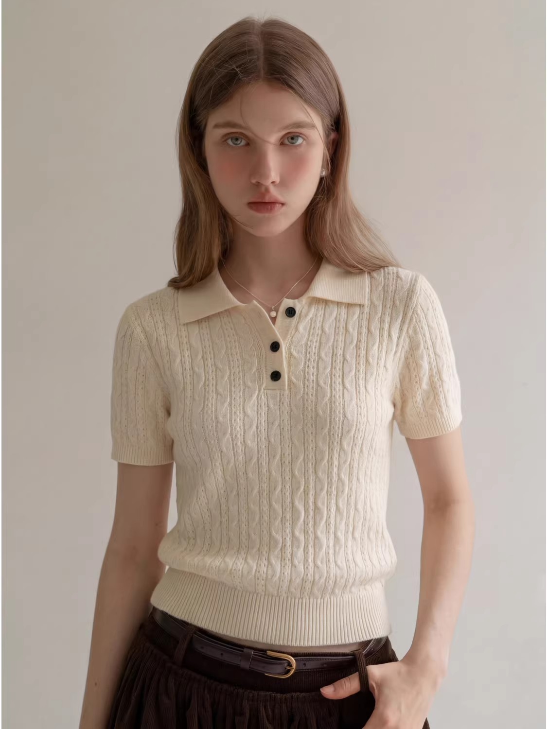 Mode Casual Stijl Twist Kabelg - Polo Shirt Slim recensie en prijs