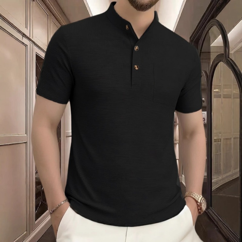 Herenshirt met Henley-hals, ko - Mens Fashion Wear recensie en prijs