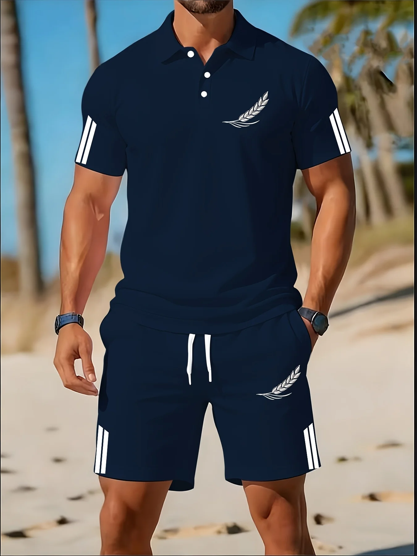 Nieuwe zomer polo shirt set vo - Polo Shirt Slim recensie en prijs