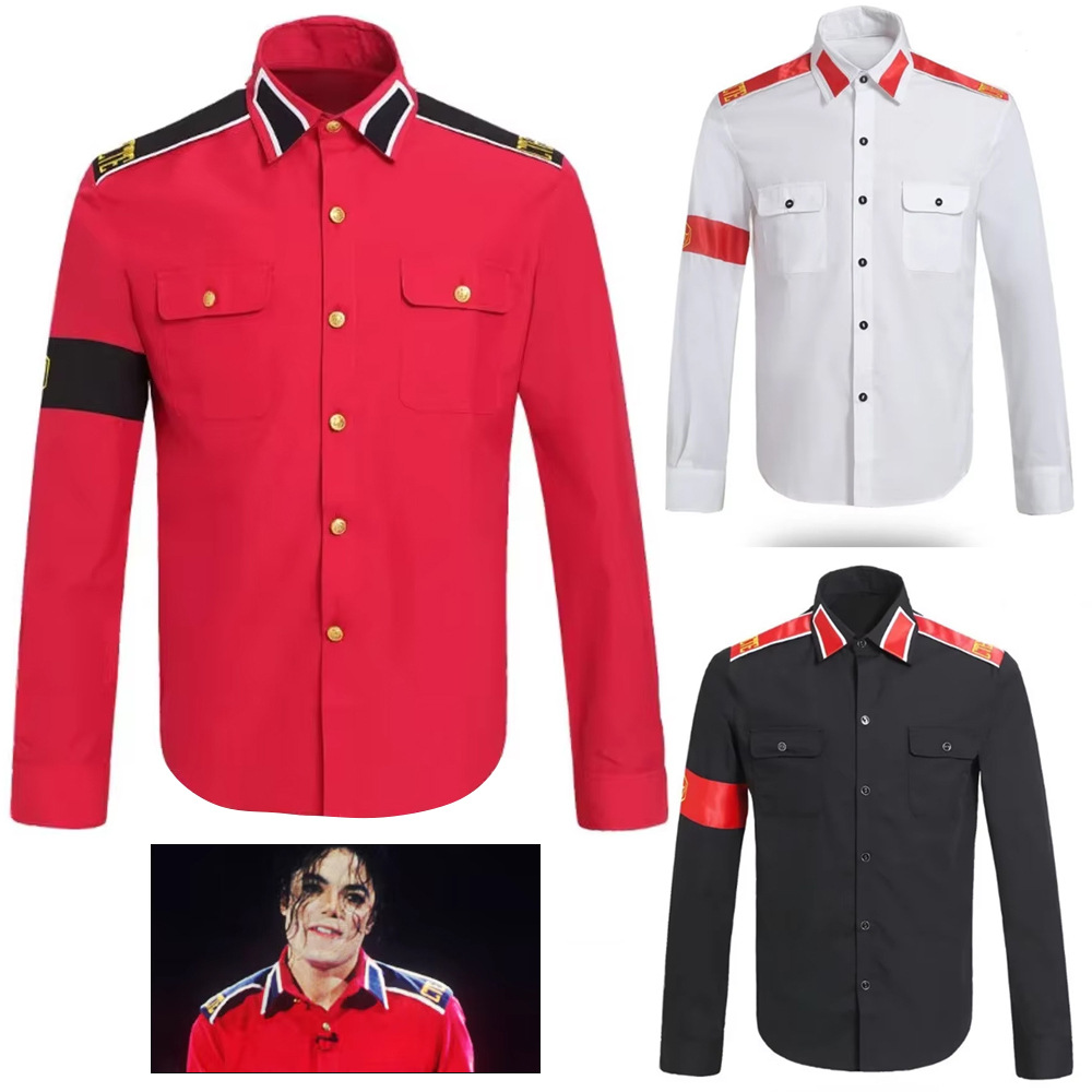 Michael Jackson Anti-War Milit - Military Shirt Men recensie en prijs
