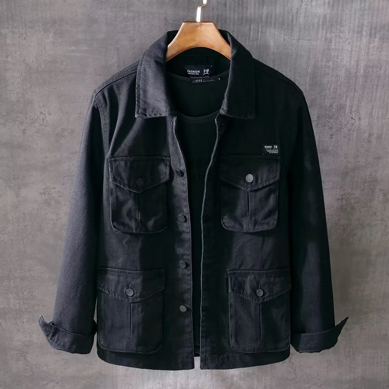 Lente en herfst nieuwe herenmo - Mens Fashion Denim Jacket recensie en prijs