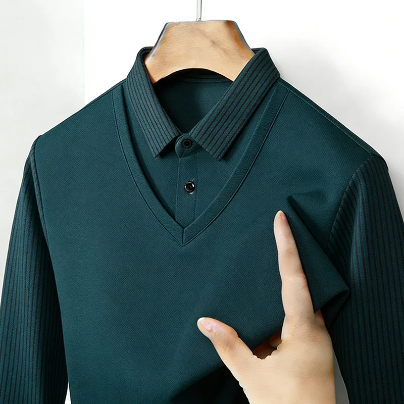 Heren nep tweedelig overhemdkr - Mens Fashion Wear recensie en prijs