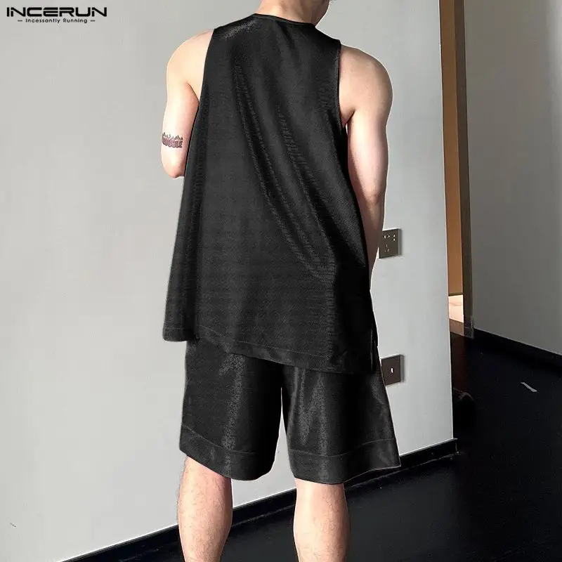 INCERUN Heren Sets Glanzend Ef - Mens Fashion Summer recensie en prijs