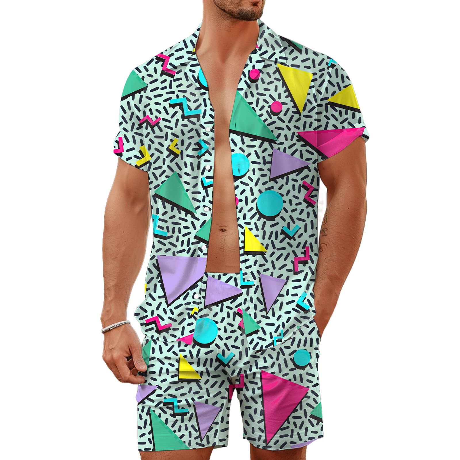 Zomer onregelmatige geometrisc - Mens Fashion Wear recensie en prijs