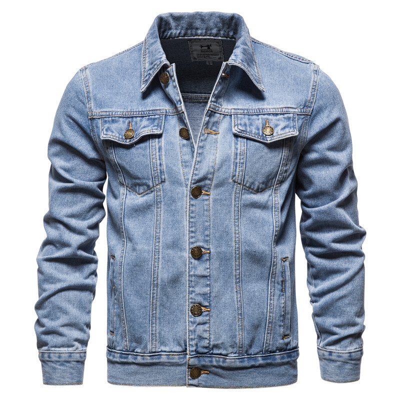 Katoenen denimjack voor heren  - Mens Fashion Denim Jacket recensie en prijs