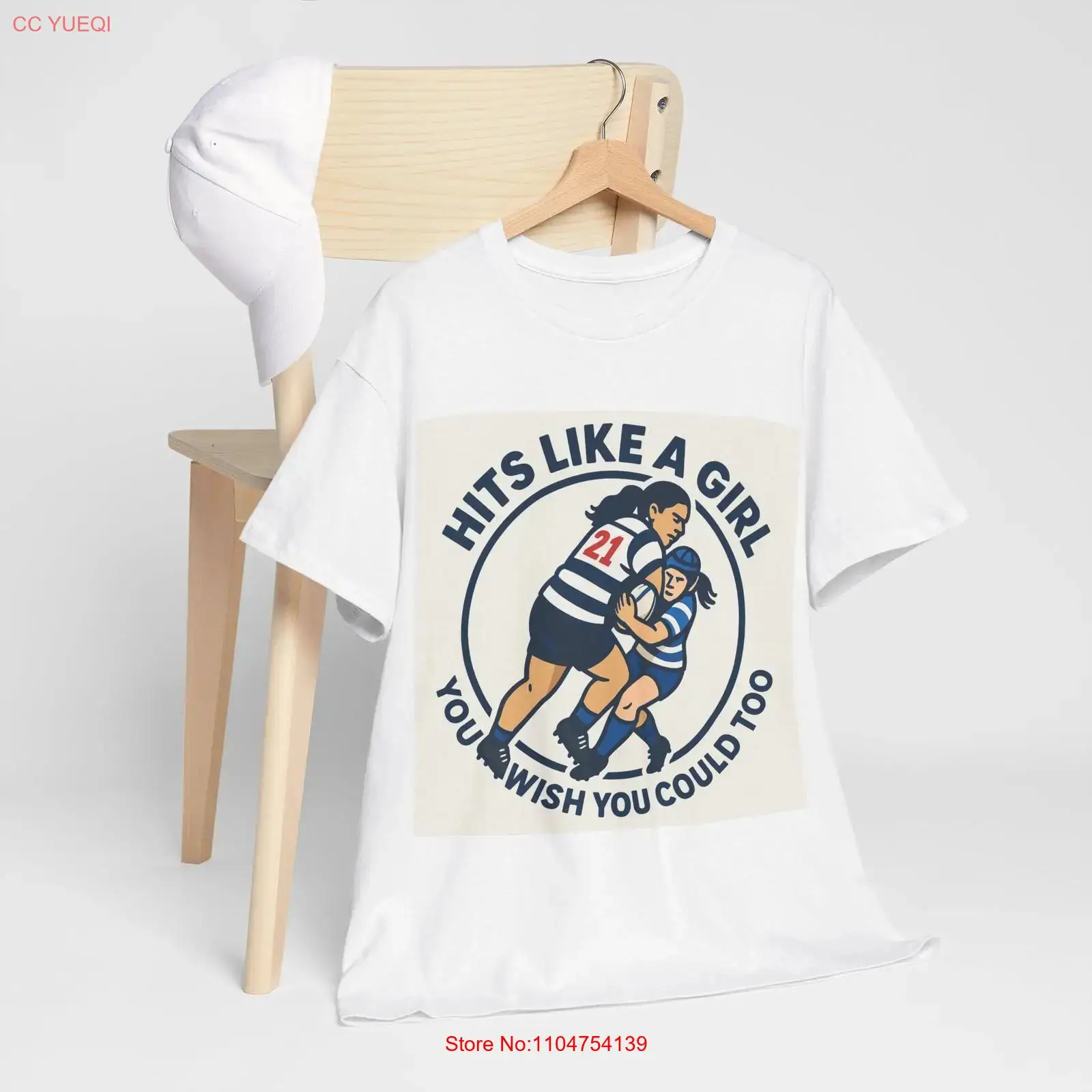 Hits Like A Girl Girls Rugby C - Mens Fashion Rugby Shirts recensie en prijs