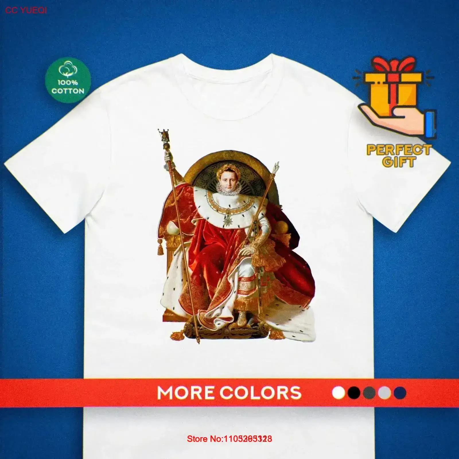 Napoleon T-shirt Ingres Schild - Men'S Fashion History recensie en prijs