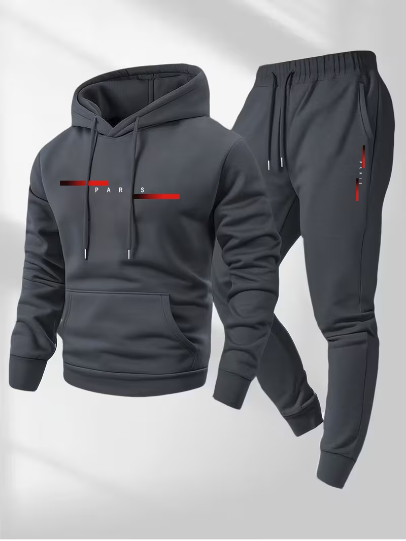 Herenset met trendy letterprin - Men'S Fashion Hoodies recensie en prijs