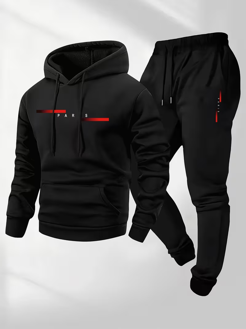 Herenset met trendy letterprin - Men'S Fashion Hoodies recensie en prijs