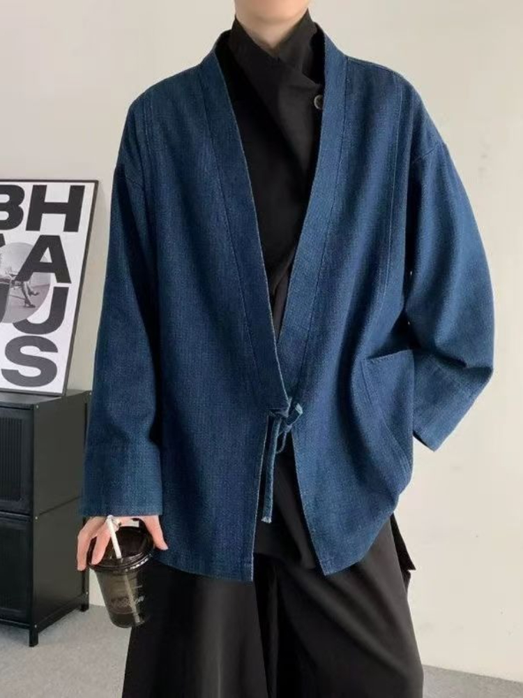 Vintage Japanse stijl denim ja - Mens Fashion Denim Jacket recensie en prijs
