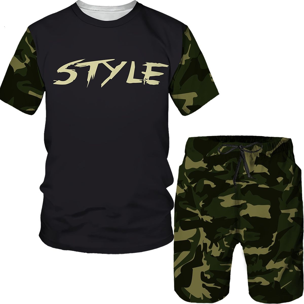 Camouflage Herenpakken Camo 3D - Military Shirt Men recensie en prijs