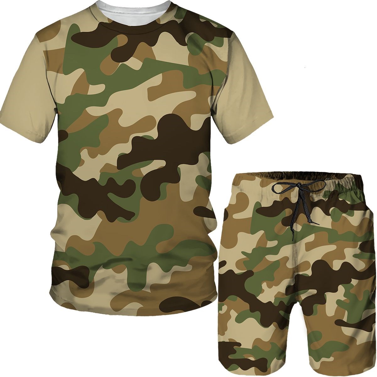 Camouflage Herenpakken Camo 3D - Military Shirt Men recensie en prijs