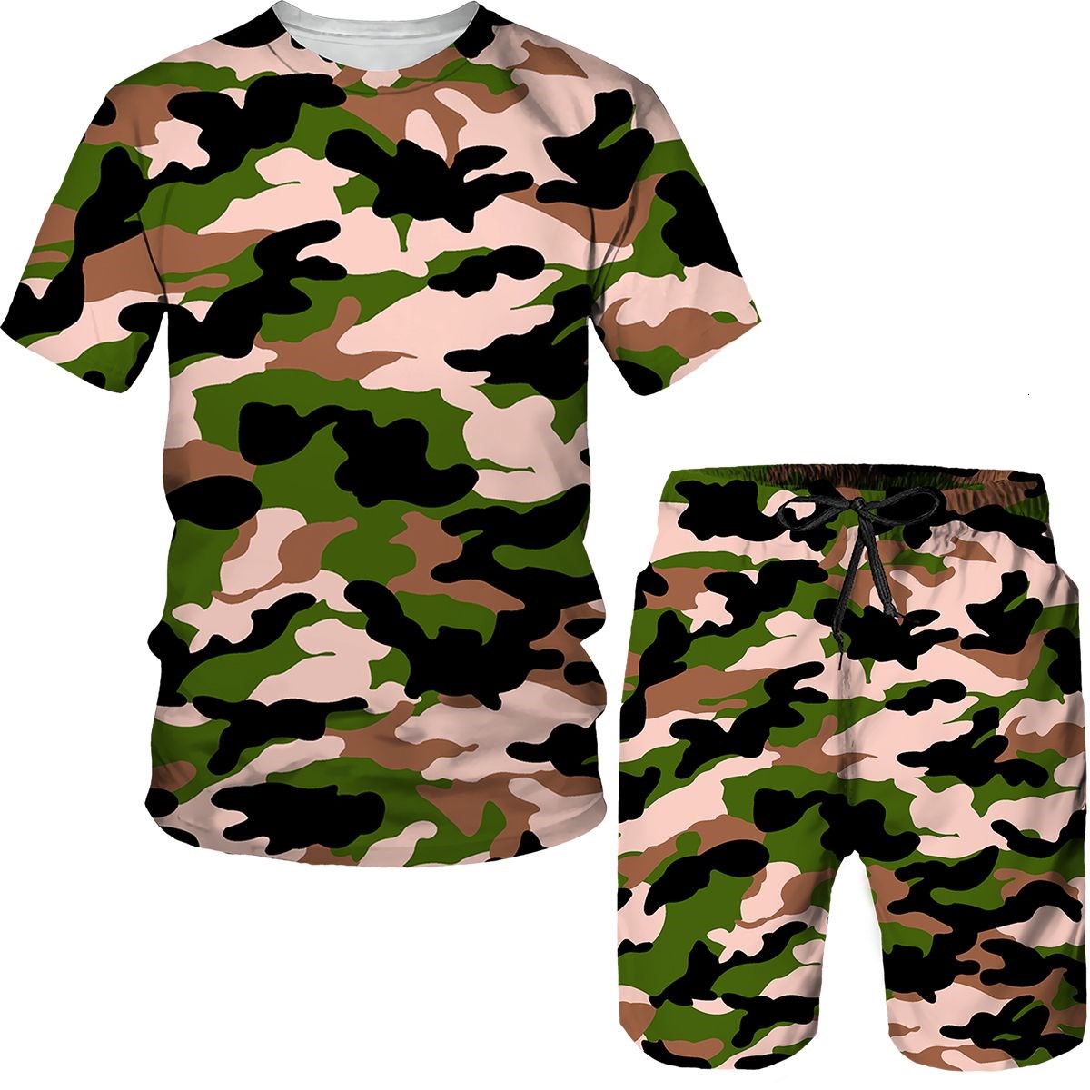 Camouflage Herenpakken Camo 3D - Military Shirt Men recensie en prijs