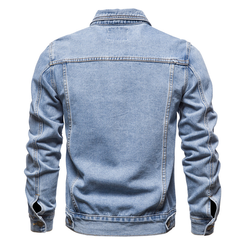 2025 Herfst Mannen Solid Denim - Mens Fashion Denim Jacket recensie en prijs