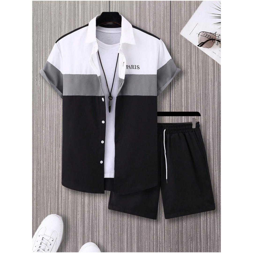 Herenmodepak Blauw en wit patc - Mens Fashion Wear recensie en prijs