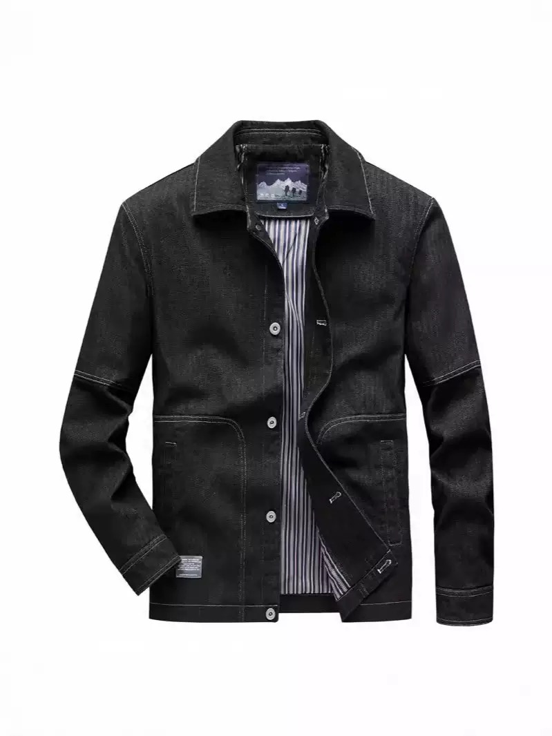 Herfst- en lentemodetrend Amer - Mens Fashion Denim Jacket recensie en prijs
