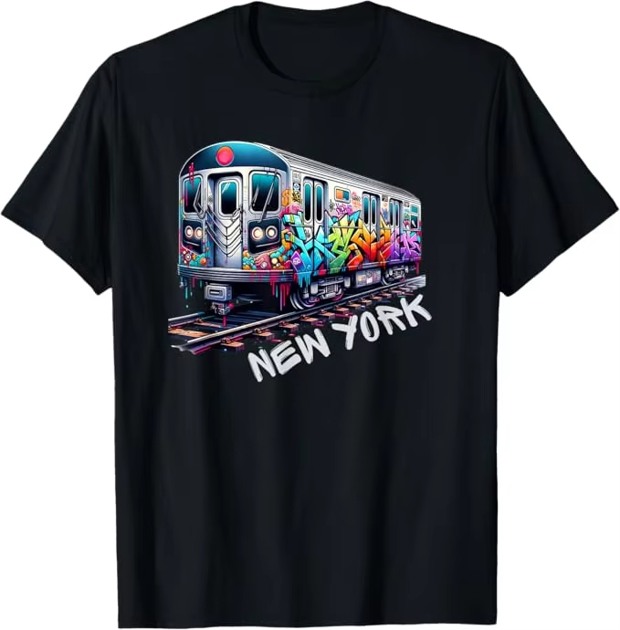 New York Trein Graffiti Stijl  - Men'S Fashion Nyc recensie en prijs