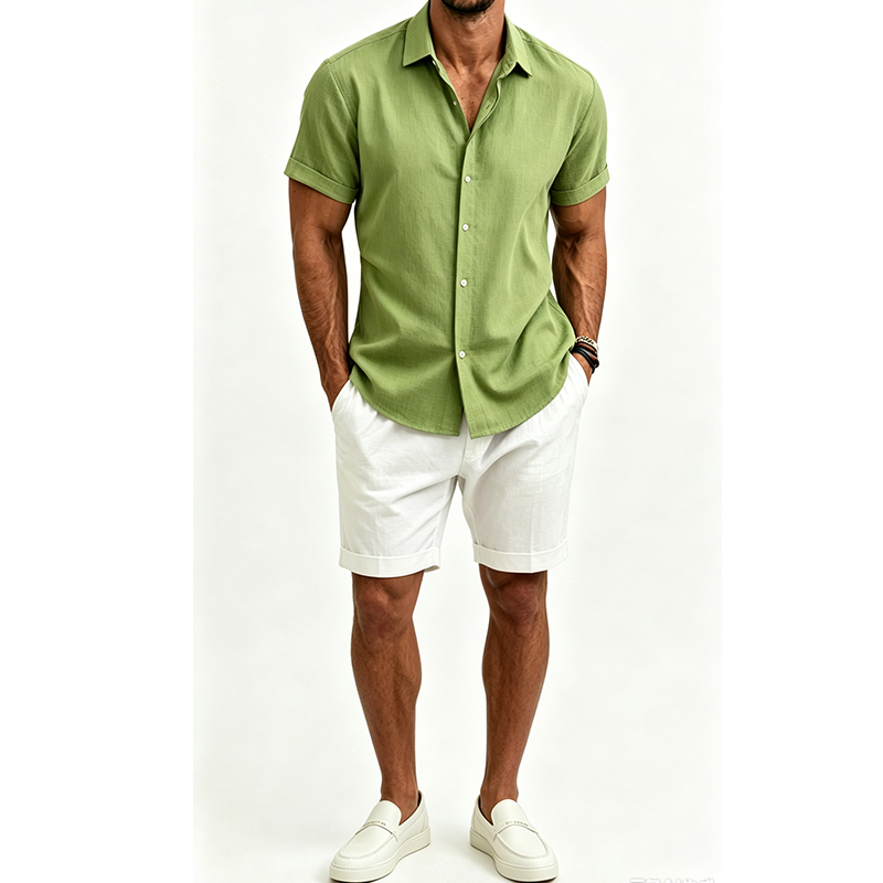 Herenshirtset van katoen en li - Linen Shirt Summer recensie en prijs