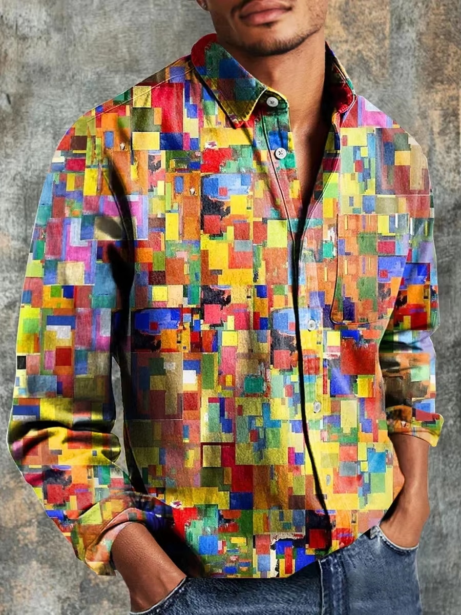 Herenmode Casual Mode Patchwor - Mens Fashion Style recensie en prijs