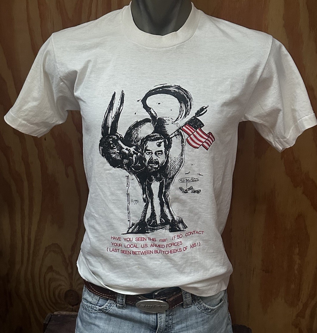 Vtg Saddam Hussein T-shirt Pol - Military Shirt Men recensie en prijs